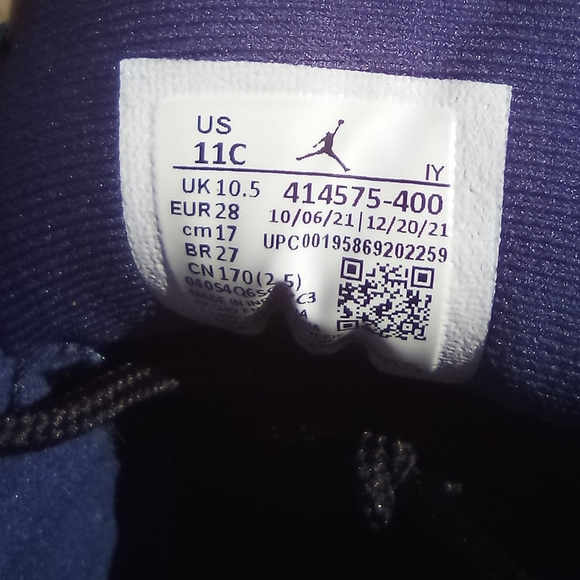 Jordan 13s "Brave Blue" Sz. 11C - Picture 2 of 10